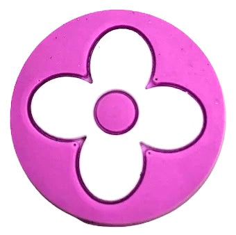 LV Flower I - Fuschia Croc Klip