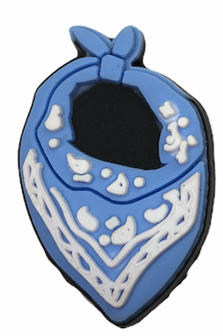 Blue Bandana Flag Croc Klip