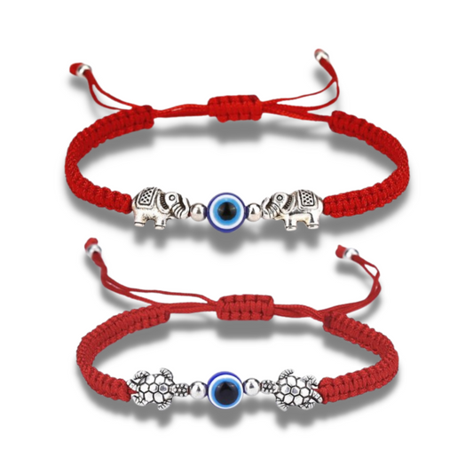 Animal x Evil Eye Rope Bracelet