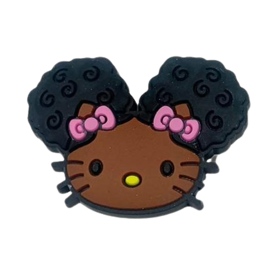 Afro Hello Kitty Croc Klip
