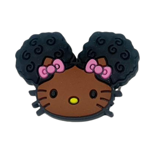 Afro Hello Kitty Croc Klip