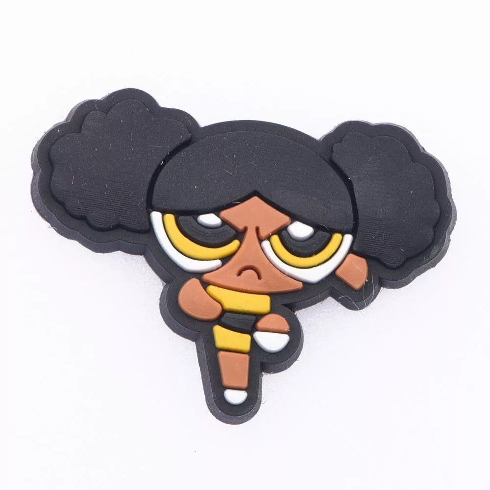Afro Power Puff Girls Croc Klip