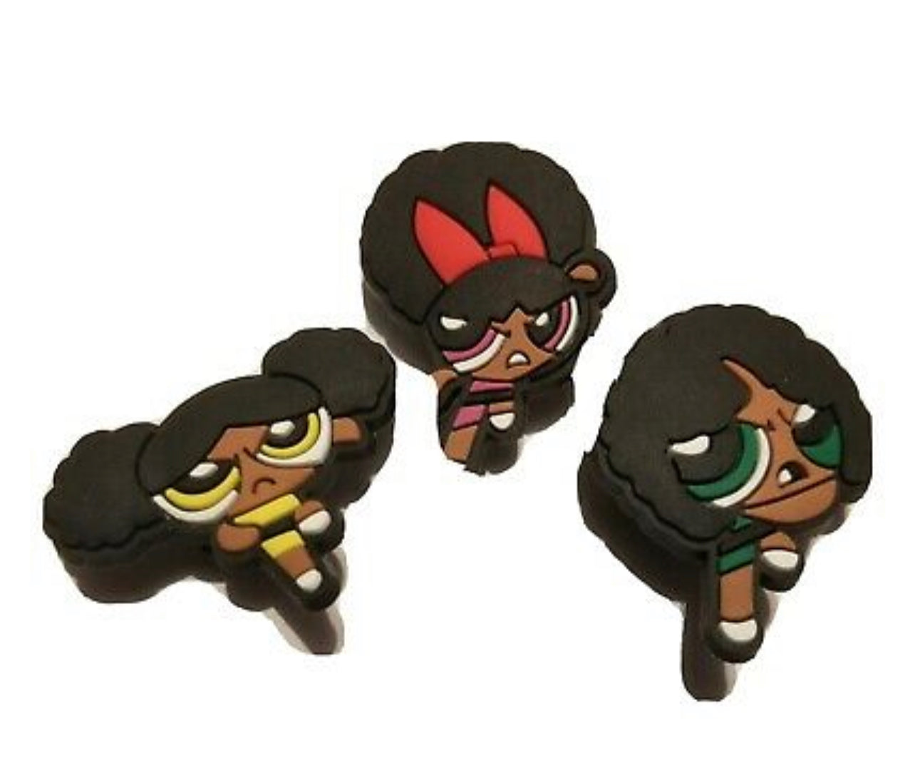 Afro Power Puff Girls Croc Klip