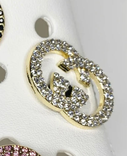 White Gold Gucci Croc Klip