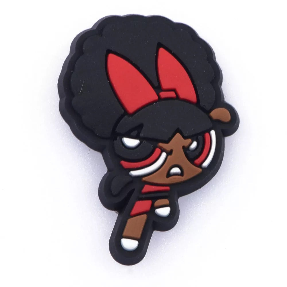 Afro Power Puff Girls Croc Klip
