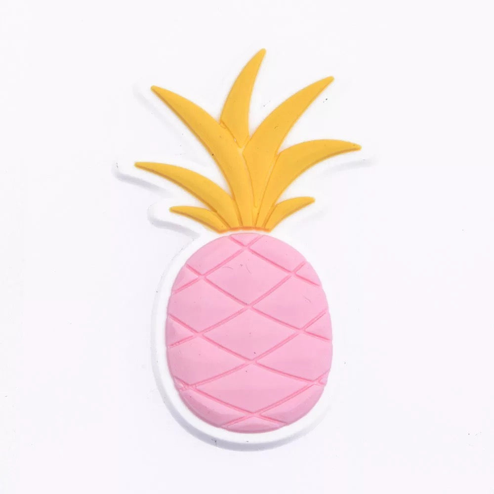 Pink Pineapple Croc Klip